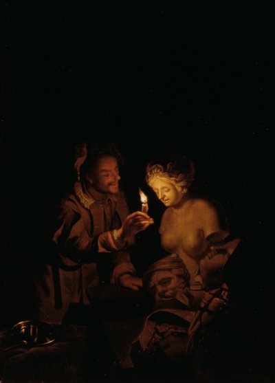 ピグマリオンとガラテア（パネル） 作： Godfried Schalcken